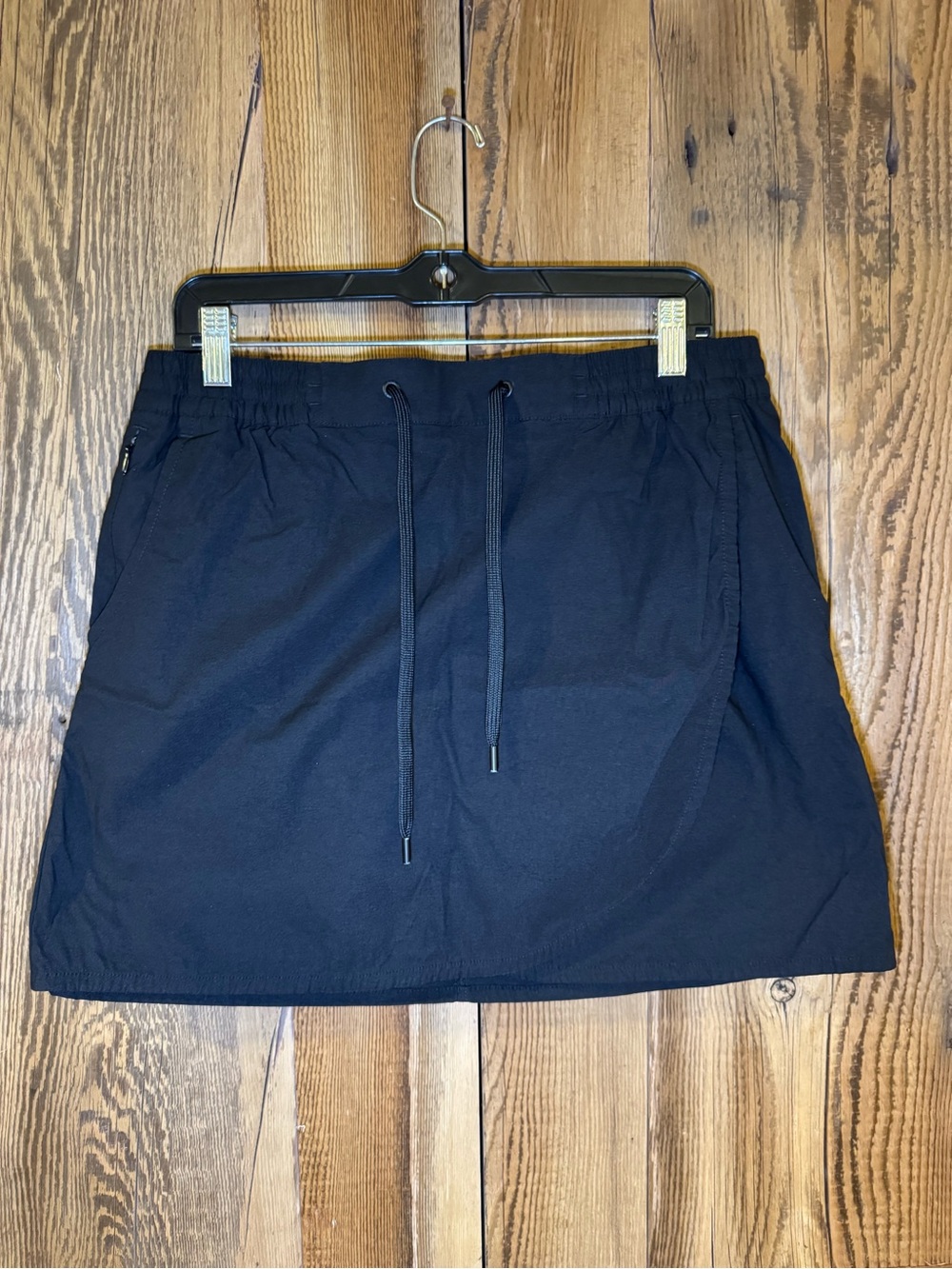Eddie Bauer Black Drawstring Athletic Skort